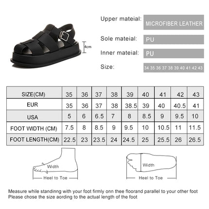 AIYUQI Women's Closed-Toe Sandals, New Summer 2026 Roman Sandals, Fashionable Woven Women's Thick-Soled Casual Shoes