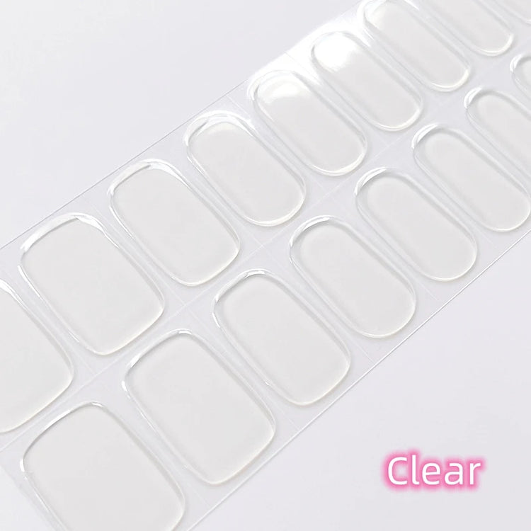 Semi Cured Wraps Fast Gel Nail Sticker Soild Nail Gel Wraps Adhesive Full Cover Gel Nail Decal UV Lamp Cured Manicure Decoration2028