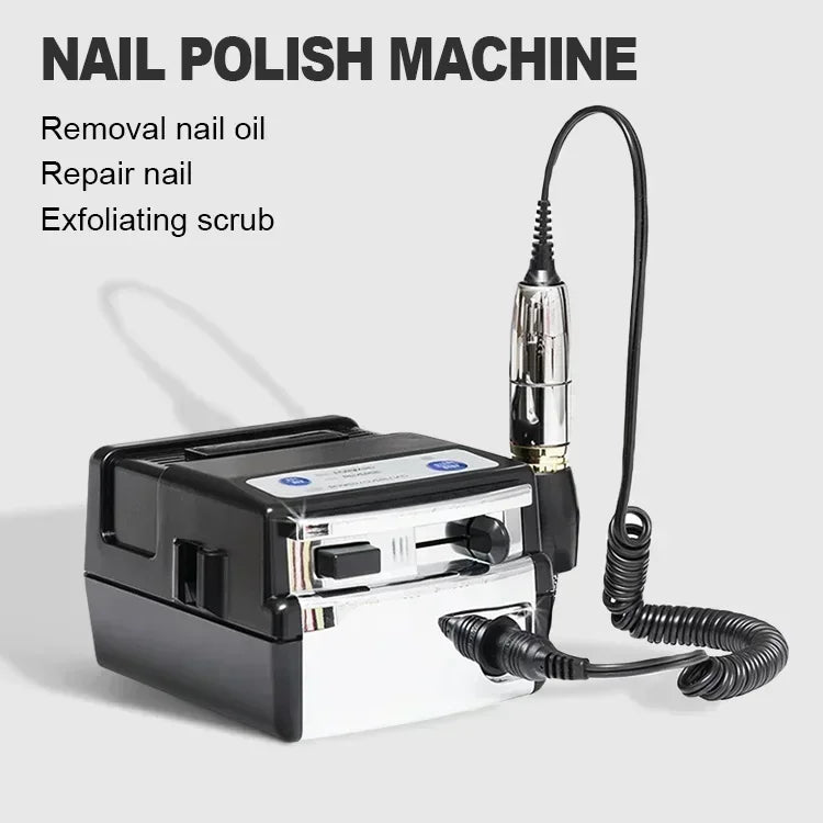 Nail Drill Pullyon UP200-G5 OEM Japan Micromotor G5 Handpiece 35000RPM Electric File Low Noise Low Vibration Acrylic Gel Polishing Machine Manicure Pedicure Sander Salon Equipment