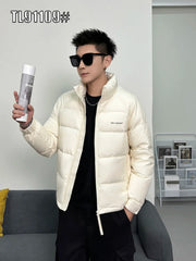 Piumino Uomo Collo Alto Business Casual Leggero