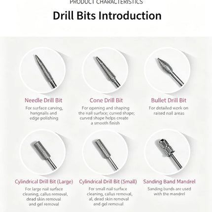 Pen‑Form Manicure Pedicure Grinding Machine Compact Electric Nail Polisher Drill For Daily Nail Grooming And Diy Hand‑Made Nail Creation
