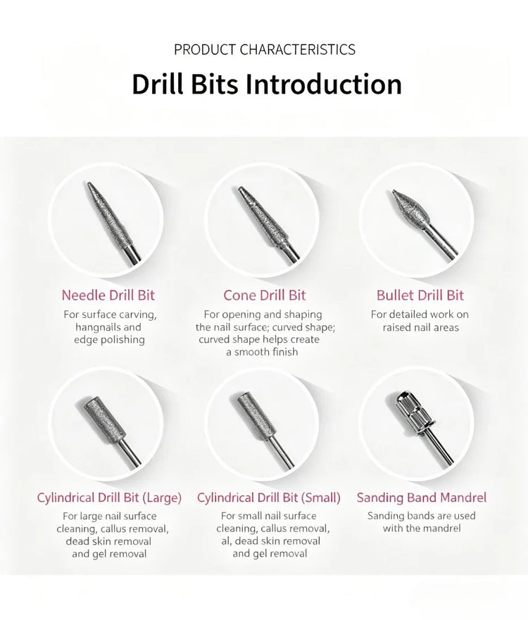 Pen‑Form Manicure Pedicure Grinding Machine Compact Electric Nail Polisher Drill For Daily Nail Grooming And Diy Hand‑Made Nail Creation