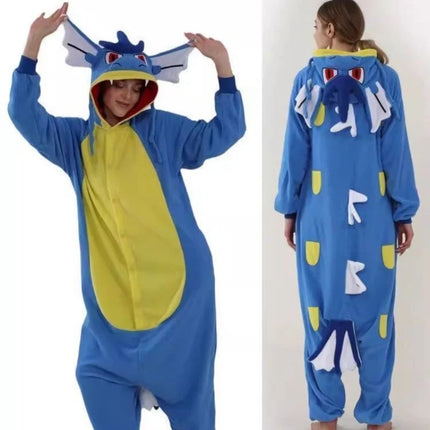 Mewtwo Anime Pajamas Greninja Kawaii Lucario Mew Cosplay Clothing Winter Warm Couple One-Piece Pajamas Home Clothes Nightwear