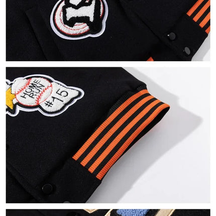 2026 Embroidery Varsity Men Women Letter Winter American Baseball Jacket Hip Hop Woolen Coat Thick Warm Outwear Par QW3MV