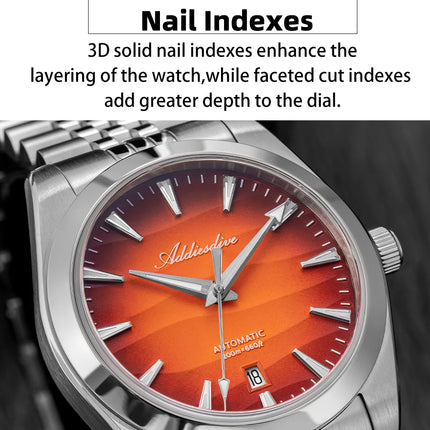 ADDIESDIVE 2026 New Men Watch 39mm Sappphire Automatic 8215 Mechanical Wristwatch 316L Stainless Steel Luminous Waterproof 200m