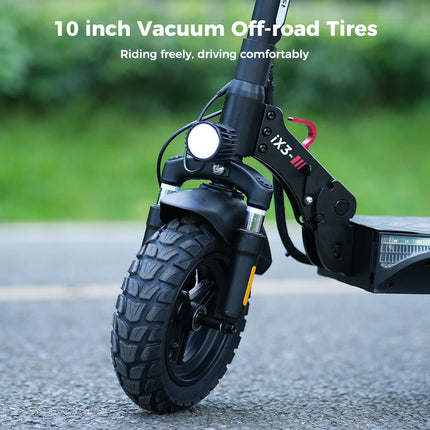 IScooter iX3 1000W max potente Scooter elettrico 40KM gamma 10 pollici fuoristrada pneumatico elettrico Kick Scooter 10Ah 40 KM/H Scooter per adulti
