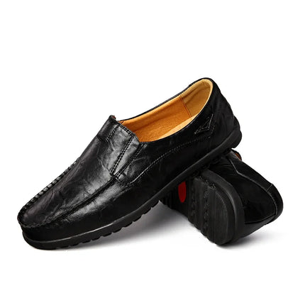Scarpe Casual da Uomo in Vera Pelle di Lusso, Mocassini Estivi Cuciti a Mano, Traspiranti, Slip-on, Scarpe da Guida, Taglia Grande 47