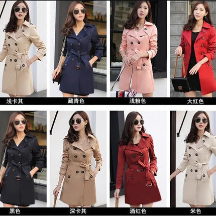 Xiaoxiangfeng Jacket Women2026Spring Autumn Winter New Fashion Windbreaker British Style Long Trench Coat Loose Female Outerwear