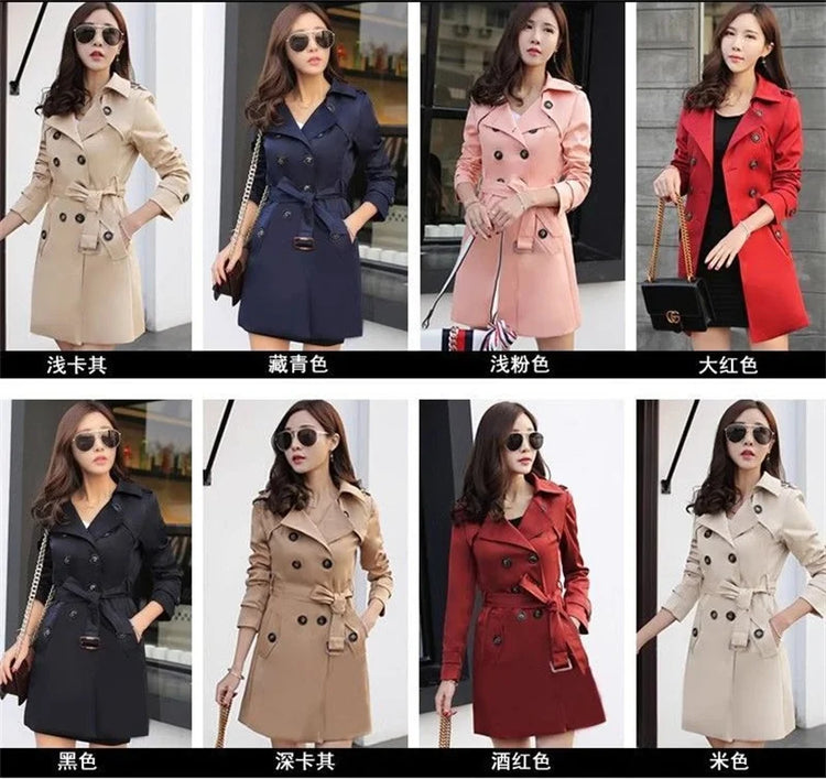 Xiaoxiangfeng Jacket Women2026Spring Autumn Winter New Fashion Windbreaker British Style Long Trench Coat Loose Female Outerwear
