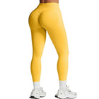 Pantaloni da Yoga Estivi da Donna a Tre Quarti, Vita Alta, Effetto Push-Up, Tinta Unita, Aderenti, Leggings Sportivi per Esercizi