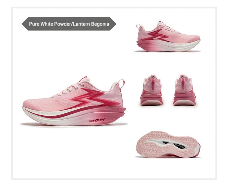 361 Degrees Flame 4.0 MIX Men Running Shoes Carbon Plate Racing Marathon Stable Rebound Wear-resistant Male Sneakers 672512204 PlatiNum