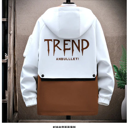 Autumn Casual Men Sets Two Pieces Fashion Korean Trend Hooded Jacket + Pants Spring Sweatshirt Sportswear Man Suit