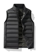90%White Duck Down Winter Couple Vest Sleeveless Puffer Jacket Graphene Liner Stand Collar Warm Down Gilet Coats Big Size 8XL