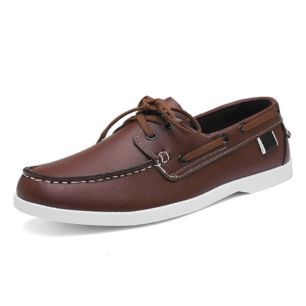 Mocassini da uomo Design Scarpe da barca Pelle PU Alta qualità Comodo Slip-On Morbido Piatto Versatile Scarpe da guida alla moda Mocassini