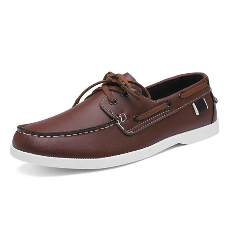 Mocassini da uomo Design Scarpe da barca Pelle PU Alta qualità Comodo Slip-On Morbido Piatto Versatile Scarpe da guida alla moda Mocassini