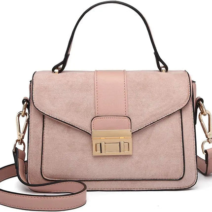 Elegante borsa da donna KONO in similpelle PVC, tracolla rimovibile, diverse modalità di trasporto, dimensioni compatte 22×8×15 cm, perfetta per tutti i giorni e per il lavoro.