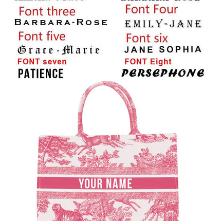 New 2026 Women's Personalized Tote Bag, Printed Canvas Handbag, Large Capacity Beach Bag