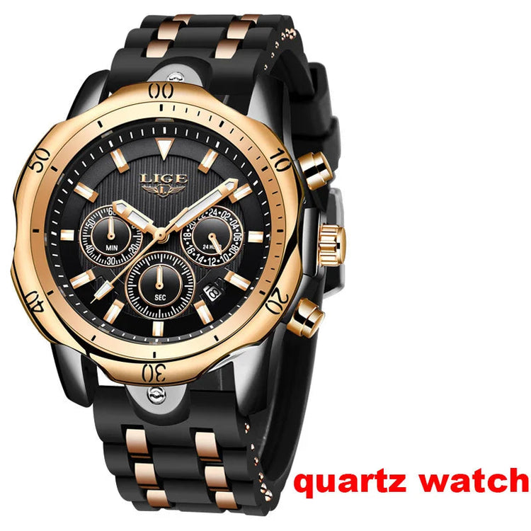Orologi da Polso Meccanici Automatici LIGE 2026 per Uomo, Marca di Lusso, Orologio da Uomo con Tourbillon, Moda Business, Impermeabile platinumshop