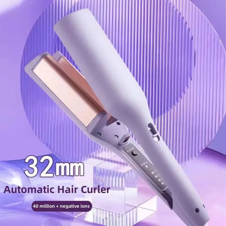 Fast Heating 32mm French Egg Roll Fully Wool Curling Iron Home-Use Wave Curling Iron Stick Portable Iron Hair Curling Tool