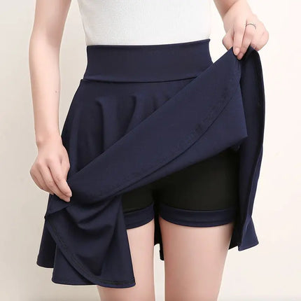Moda donna estate nuovo stile versione coreana gonna sportiva corsa danza quadrata studente elegante tendenza gonna a trapezio a vita alta