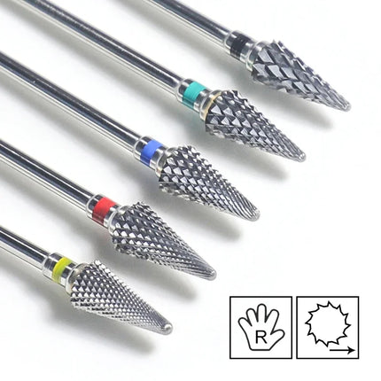 Carbide Large Cone Nail Drill Bits Electric Milling Cutter For Gel Polish Removal Grinding DIY Home Salon Manicure Pedicure Nail Art Accessories Supplies