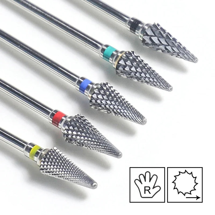 Carbide Large Cone Nail Drill Bits Electric Milling Cutter For Gel Polish Removal Grinding DIY Home Salon Manicure Pedicure Nail Art Accessories Supplies