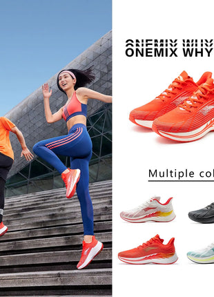 ONEMIX Scarpe da corsa da uomo per uomo Scarpe da passeggio per atletica leggera in mesh traspirante Scarpe da ginnastica da donna leggere rosse Scarpe da ginnastica sportive da uomo PlatiNum