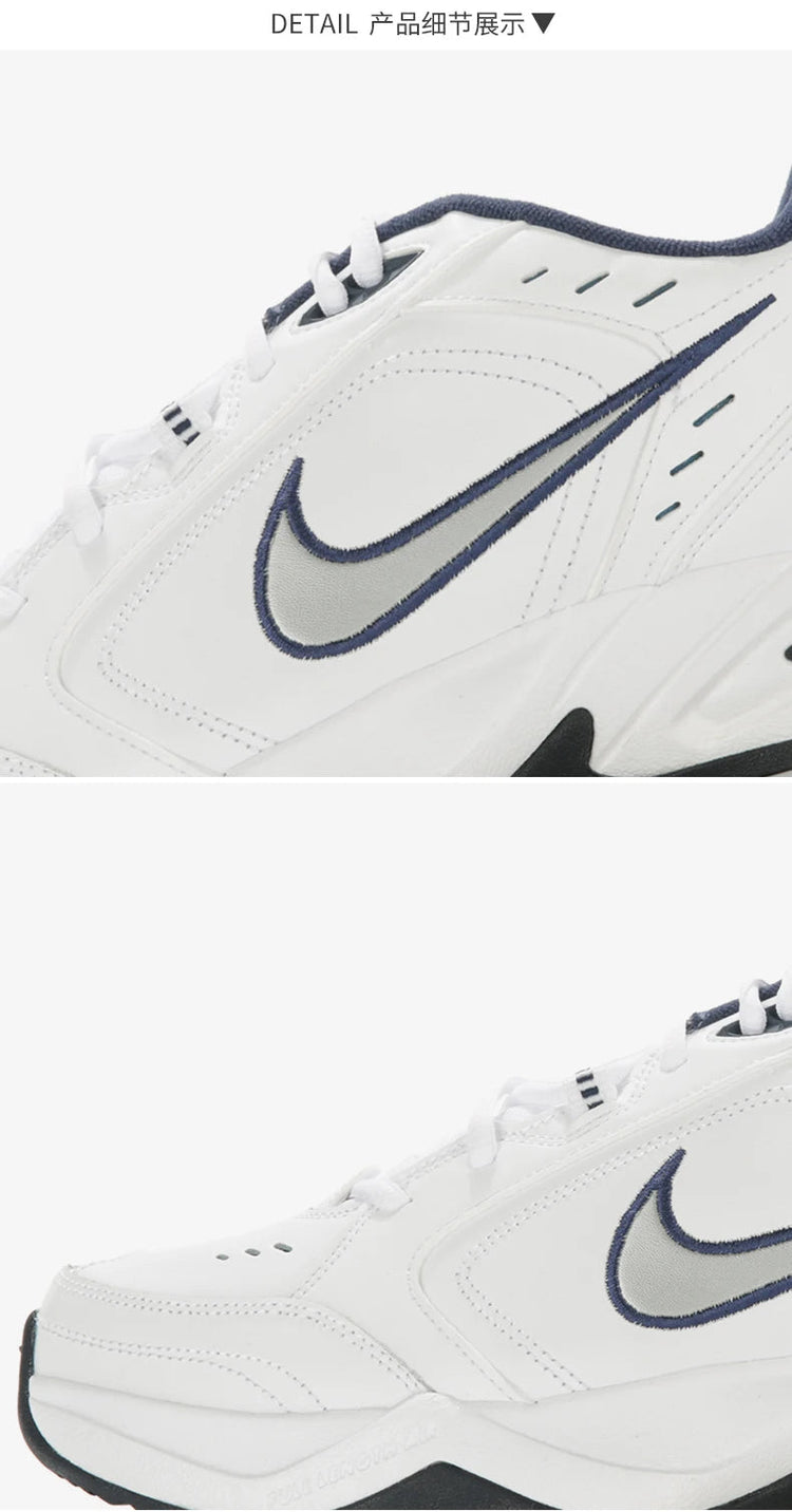 Nike official authentic AIR MONARCH IV men's and women's comfortable cushioned sports shoes 415445 PlatiNum