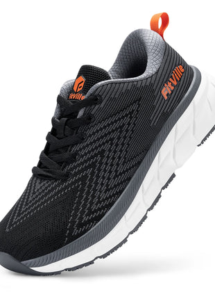 FitVille Scarpe da uomo con punta larga, ammortizzate, larghezza extra larga, scarpe da corsa antiscivolo, comode sneakers leggere per piedi grassi