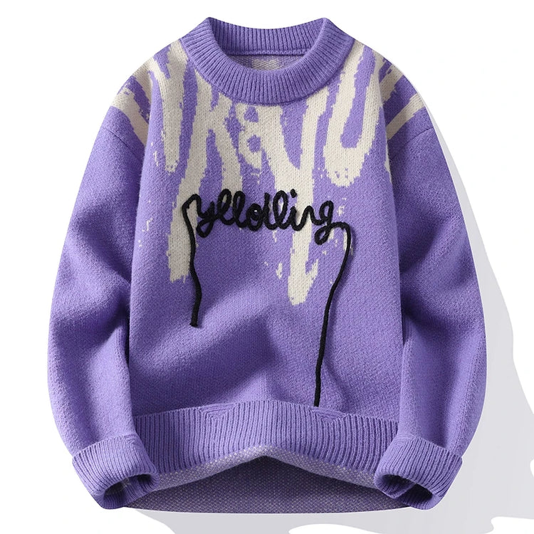 2024 High End Knitted Sweater Luxury Cashmere Sweater Men Korean Harajuku Mens Christmas Jumper Thick Warm Pullover Sweaters Man