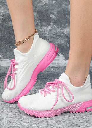 Breathable Socks Shoes Women Lightweight Knitted Casual Sneakers Non-slip Walking Footwear Outdoor Jogging Fitness Sports PlatiNum