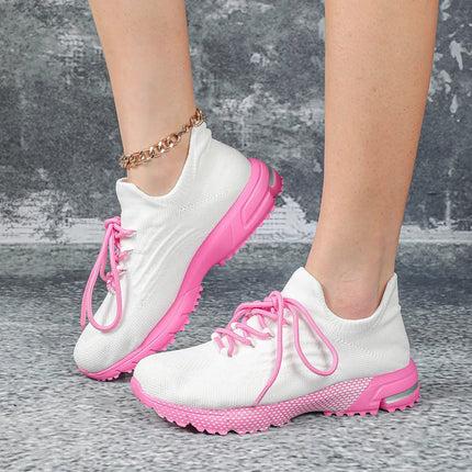 Breathable Socks Shoes Women Lightweight Knitted Casual Sneakers Non-slip Walking Footwear Outdoor Jogging Fitness Sports PlatiNum