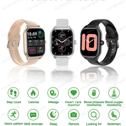 Smartwatch 2025 per Android e iOS, Schermo a Colori da 2,01 Pollici, Risposta alle Chiamate Bluetooth, Orologio Fitness Tracker per Donne e Uomini platinumshop