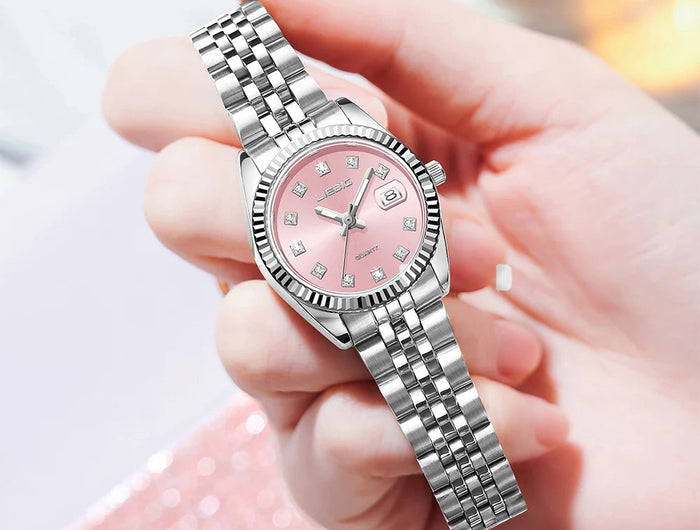 LIEBIG orologi da polso al quarzo eleganti di lusso delle migliori marche orologi automatici di moda per le donne orologio con cinturino in acciaio inossidabile Reloj Mujer platinumshop