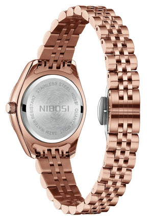 NIBOSI Orologi da donna con diamanti Orologio da donna casual di moda di lusso delle migliori marche Orologio da donna con data settimanale automatica impermeabile Reloj platinumshop