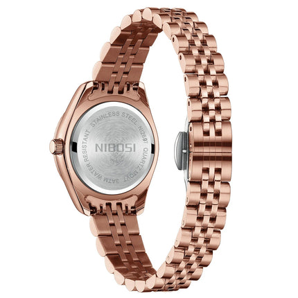 NIBOSI Orologi da donna con diamanti Orologio da donna casual di moda di lusso delle migliori marche Orologio da donna con data settimanale automatica impermeabile Reloj platinumshop