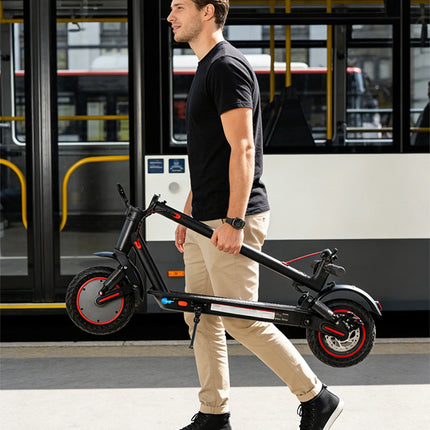 Monopattino Elettrico per Adulti, E-scooter Pieghevole 350W 36V con Batteria 10.4Ah, Doppia Sospensione, Pneumatici da 10 Pollici, Scooter Elettrico da Città e Fuoristrada