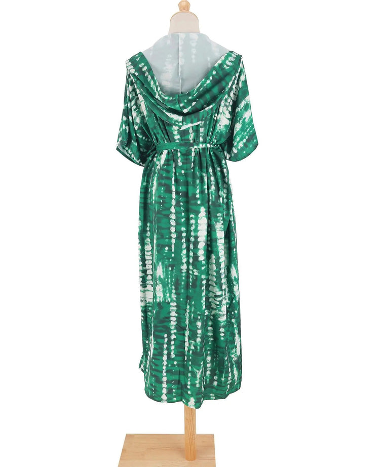 Costume da bagno donna copricostume lungo Kimono da spiaggia orlo curvo allentato aperto davanti Tie Dye abbigliamento da spiaggia platinumshop