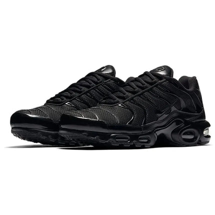 Nike Men's Air Max Plus TN Triple Black Versatile Air Cushion Anti-Slip Comfortable Outdoor Casual Sneakers 604133-050
