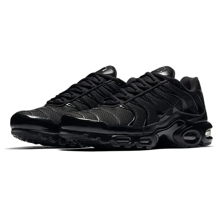 Nike Men's Air Max Plus TN Triple Black Versatile Air Cushion Anti-Slip Comfortable Outdoor Casual Sneakers 604133-050