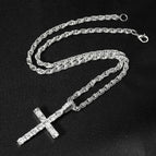 Silver rope chain A / 18inch-45cm
