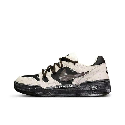 Scarpe da Skateboard Nike Full Force Tower Rabbit Creative Low Top da Uomo Nero Bianco HJ3485-121(Team1533-