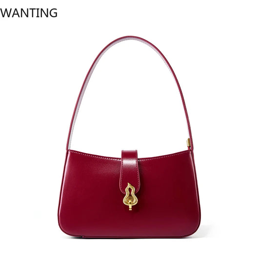 Borse da donna in vera pelle Borsa a tracolla in pelle di vacchetta di alta qualità Borse di lusso firmate da donna Borse femminili di tendenza 2025 2690