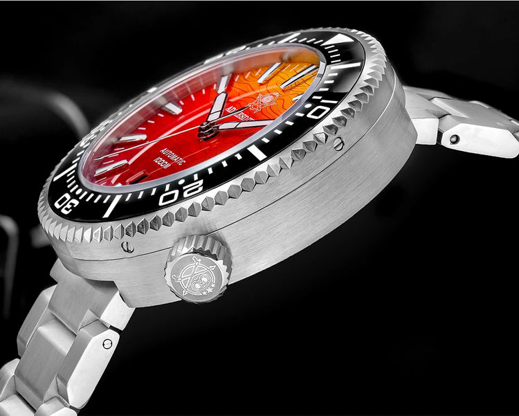 ADDIESDIVE 1000m Waterproof Diver Watches Sapphire Glass Automatic Mechanical Watches Super Luminous AD2526 Gradient Wristwatch