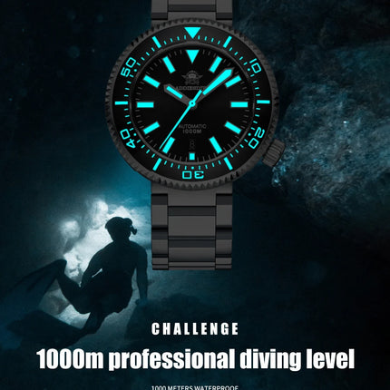 ADDIESDIVE Men's Luxury Watch 1000m Diver's Watch Waterproof Luminous Sapphire Glass Reloj Hombre Automatic Mechanical Watches