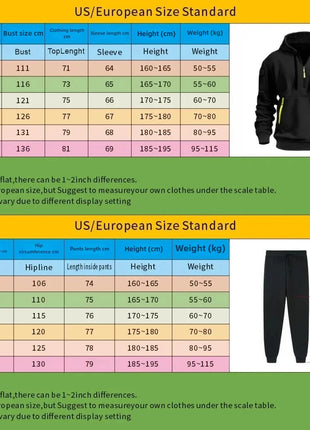 Autumn and winter hot selling men's hooded sweatshirt+casual pants two-piece outdoor multi pocket pullover and sports pants set PlatiNum