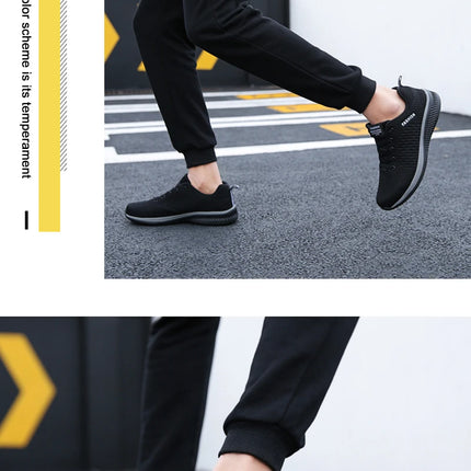 Scarpe da ginnastica da uomo e da donna in maglia, traspiranti, atletiche, da corsa, da passeggio