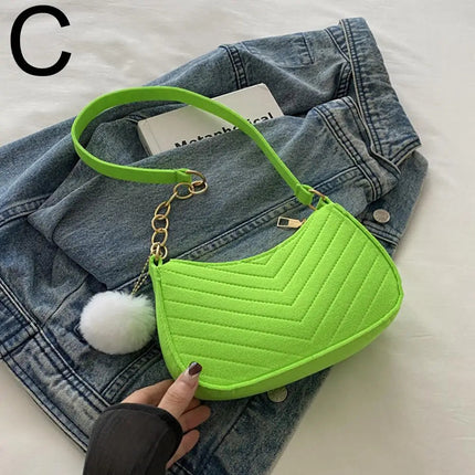Mini Women Shoulder Bags Fashion Felt Women's Bag Design Advanced Underarm Handbags Mini Saddle Bag PlatiNum