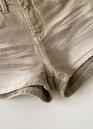 SINGREINY Pantaloncini in denim sfumato da donna, di alta qualità, estetici, casual, comodi, stile americano retrò, basici, da spiaggia