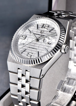 PAGANI DESIGN Orologio automatico di lusso con quadrante rombo 3D per uomo Orologio da polso meccanico da lavoro AR Orologio in cristallo di zaffiro 2025 Nuovo
